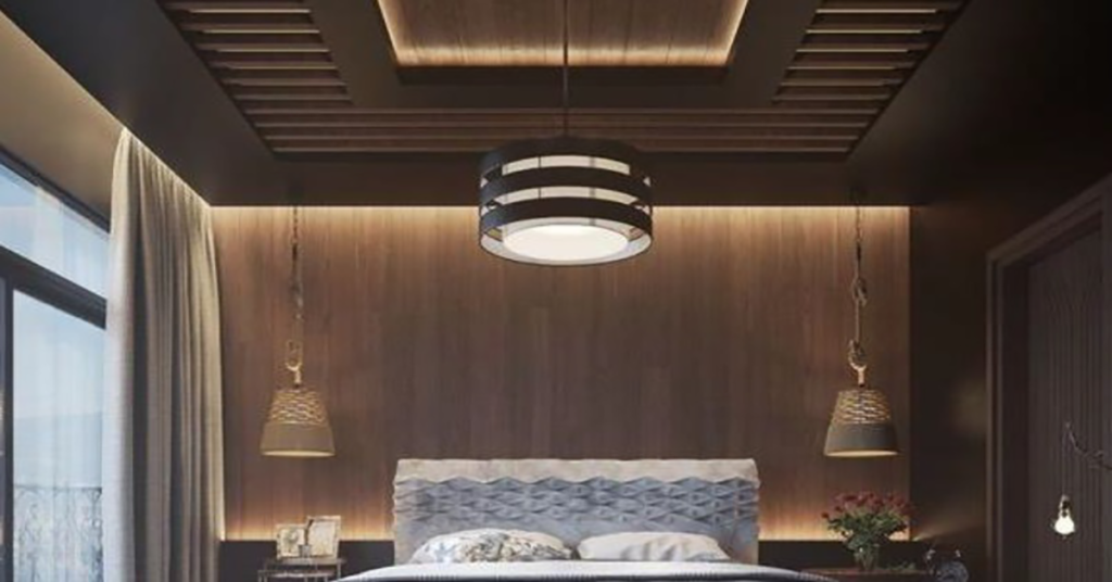 Wooden false ceiling: False ceiling for bedroom