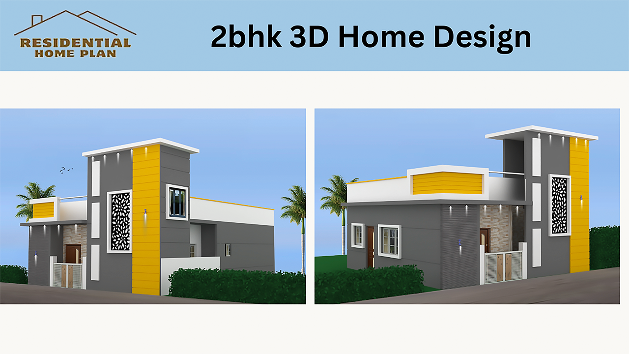 2bhk 3D Home Design