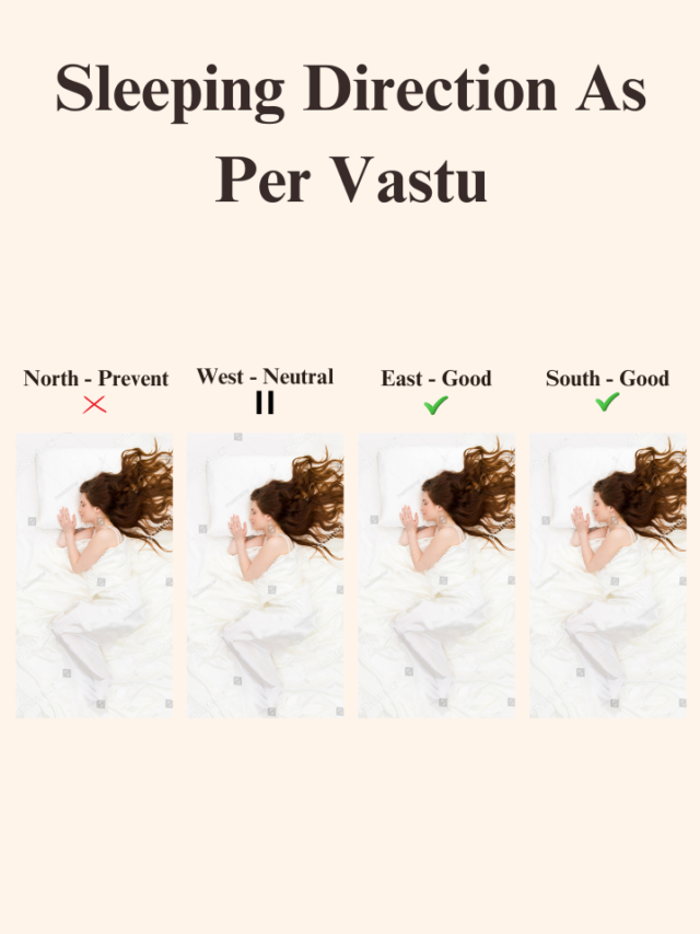 Sleeping direction as per vastu
