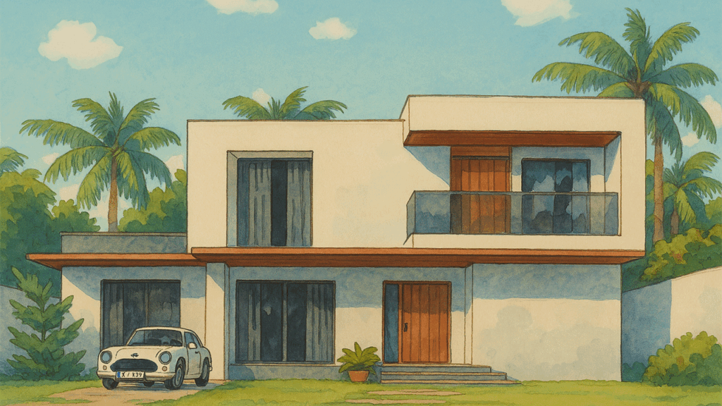 Beautifull Ghibli Art  Architectural House Design