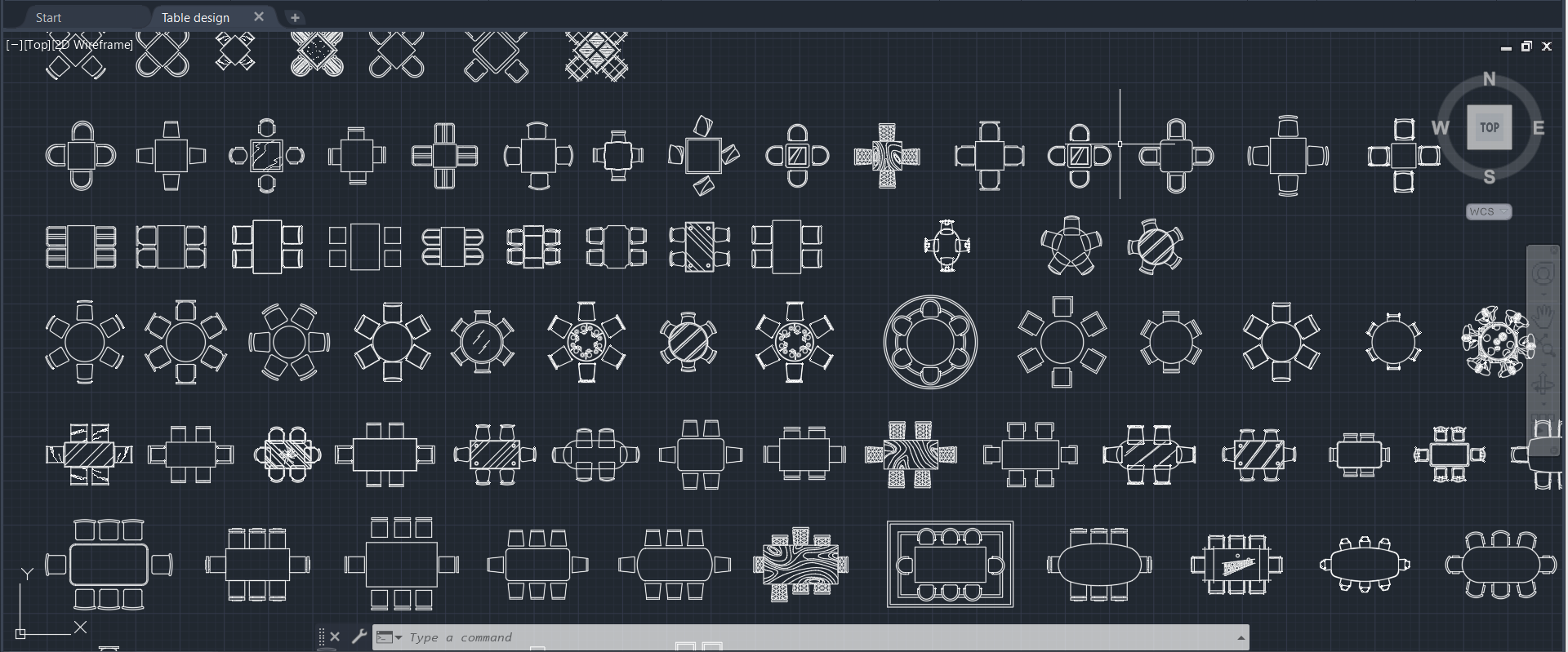 Free Table Design Download.dwg
